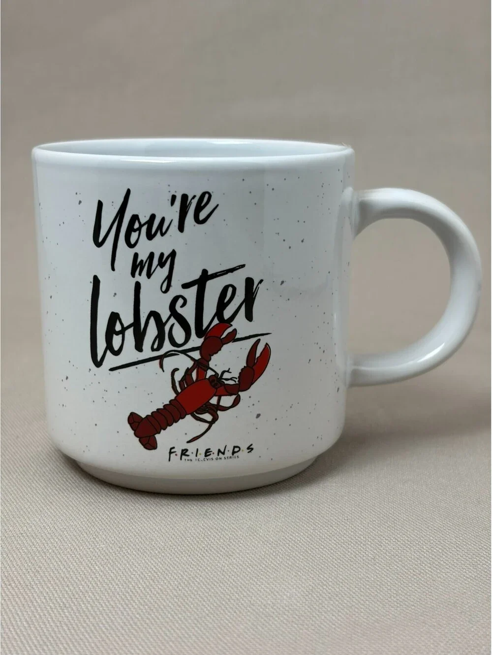 Friends TV Show Youre My Lobster Coffee Mug Silver Buffalo Ceramic Cup 13 oz
